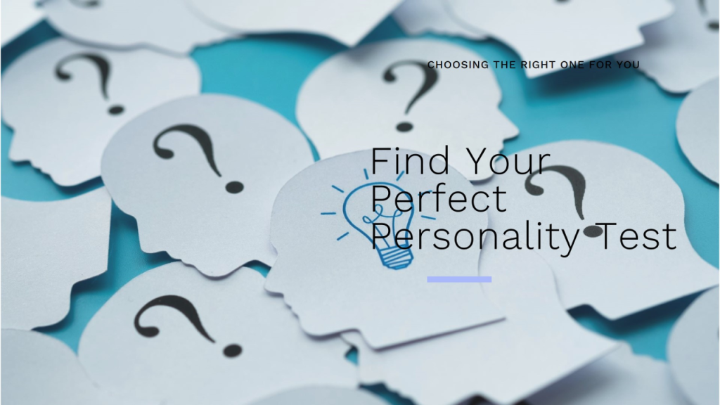 A set of paper cut outs of human heads with question marks on them representing choosing the right personality test for you