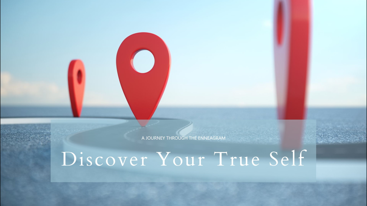 An image of a winding road with place markers along the route showing how Enneagram can help plan your roadmap to success.